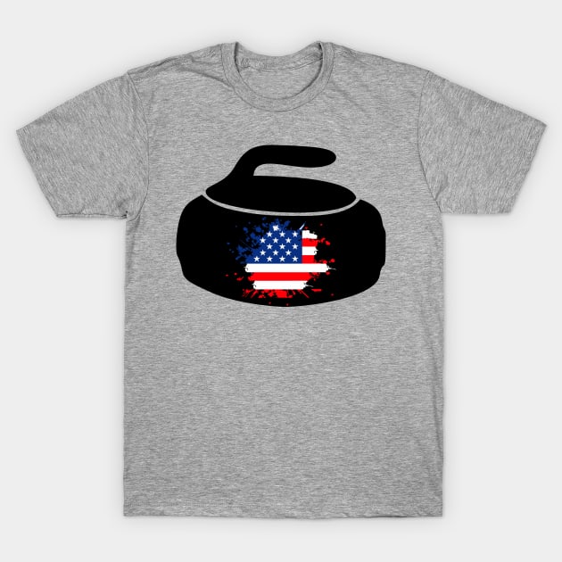 curling usa T-Shirt by ciyoriy